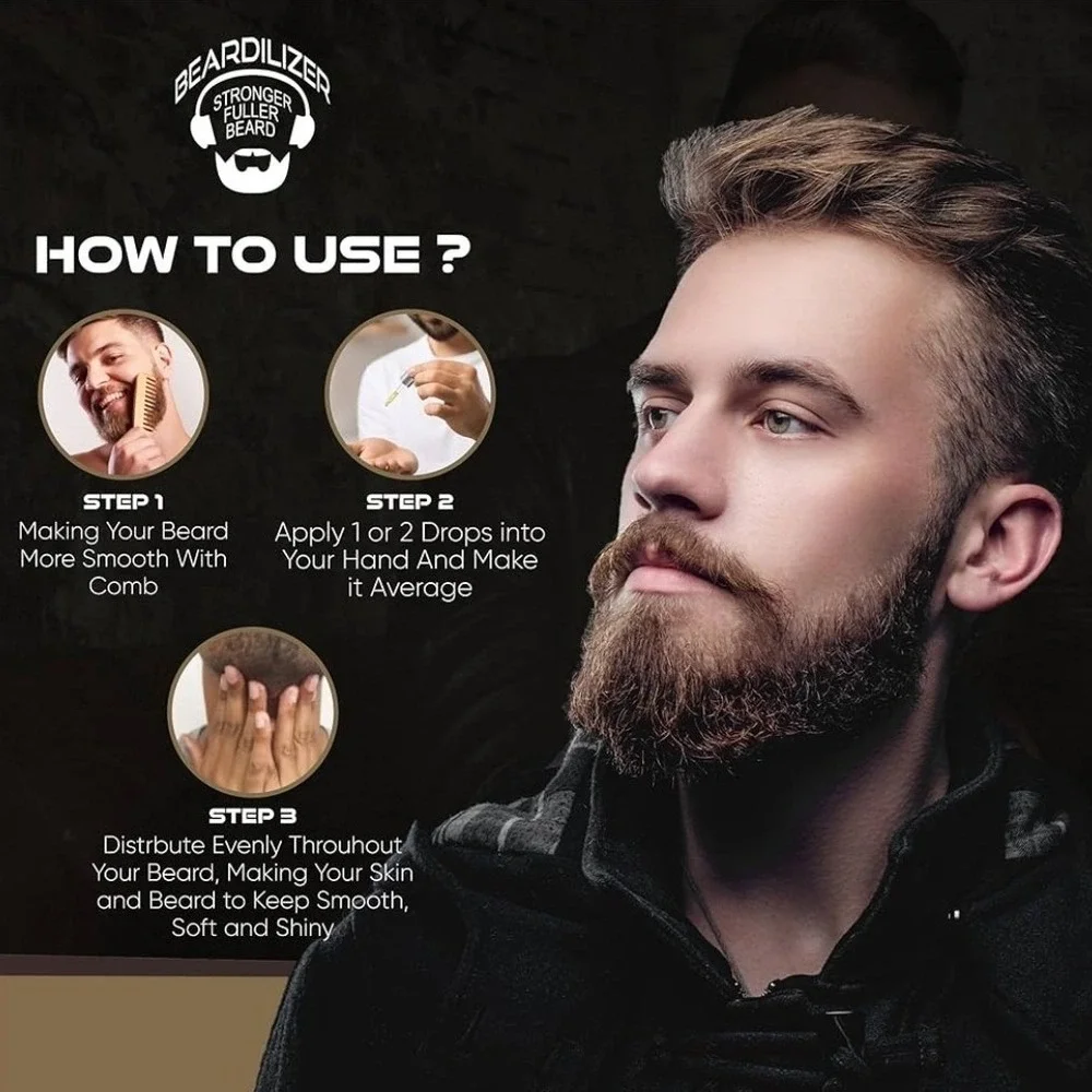 Beardilizer Joe Roast Coffee Premium Beard Oil 4oz Men's Beard Care Grooming (1)